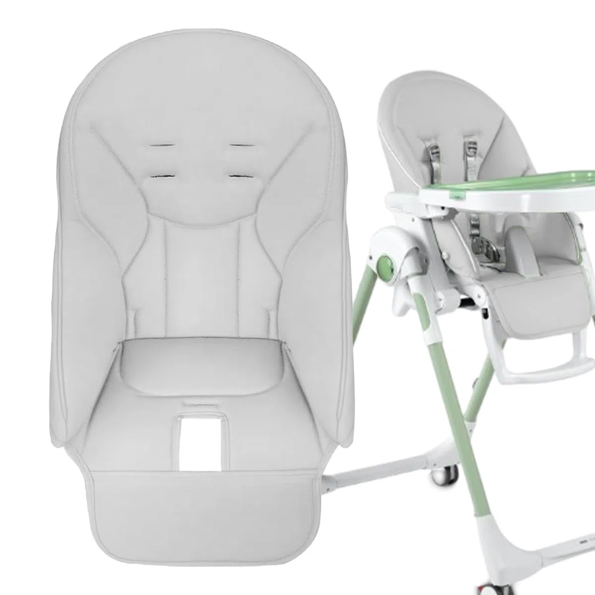 Housse de chaise haute pour enfant, coussin de chaise haute pour enfant - Housse de rembourrage confortable en cuir PU pour siège d'alimentation | Siège rembourré de pour fils