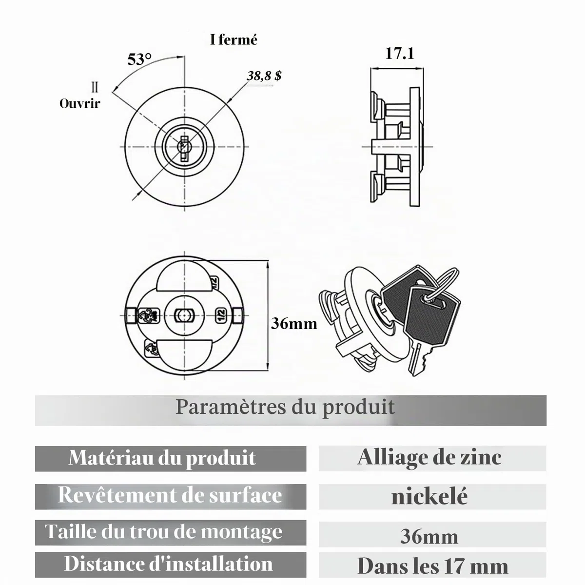 Lot de 2 verrous de prise électrique pour éviter le vol d'électricité, éviter le contact des enfants, des animaux domestiques avec des appareils électriques, largement utilisés à l'intérieur