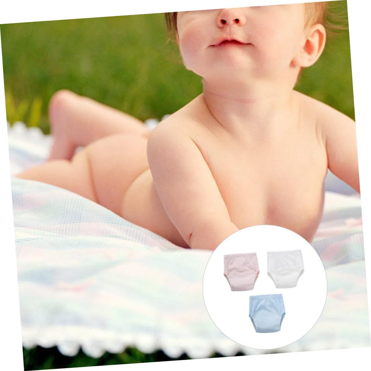 Culottes D'apprentissage Propreté en Coton Lot de 3 Taille Élastique et Protection Anti-fuite Couleur Aléatoire