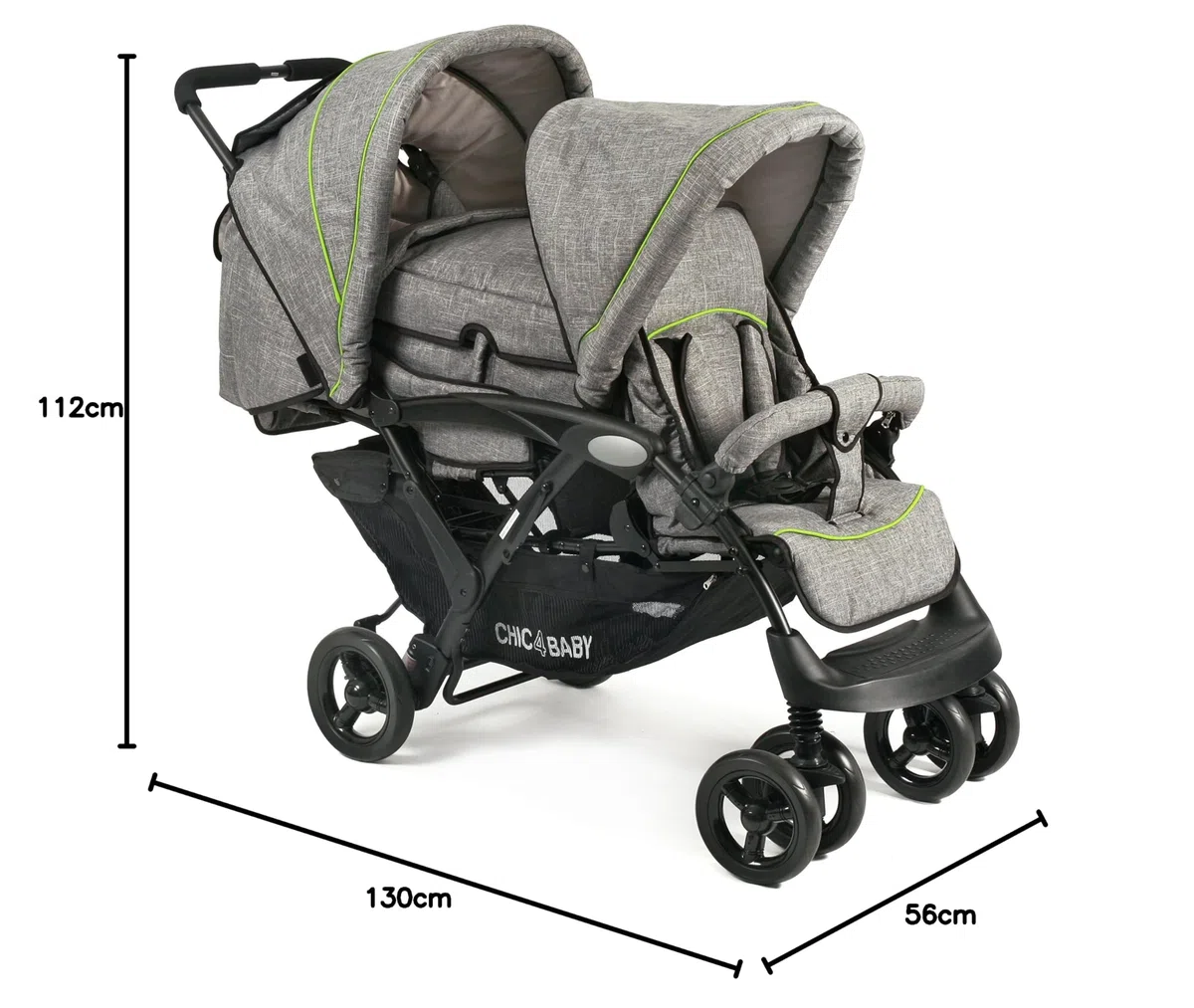 CHIC 4 BABY 274 32 enfants Chariot, gris