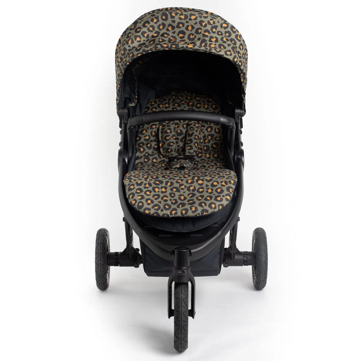 Roma Atlas 3 Wheel Pram - Khaki Leopard