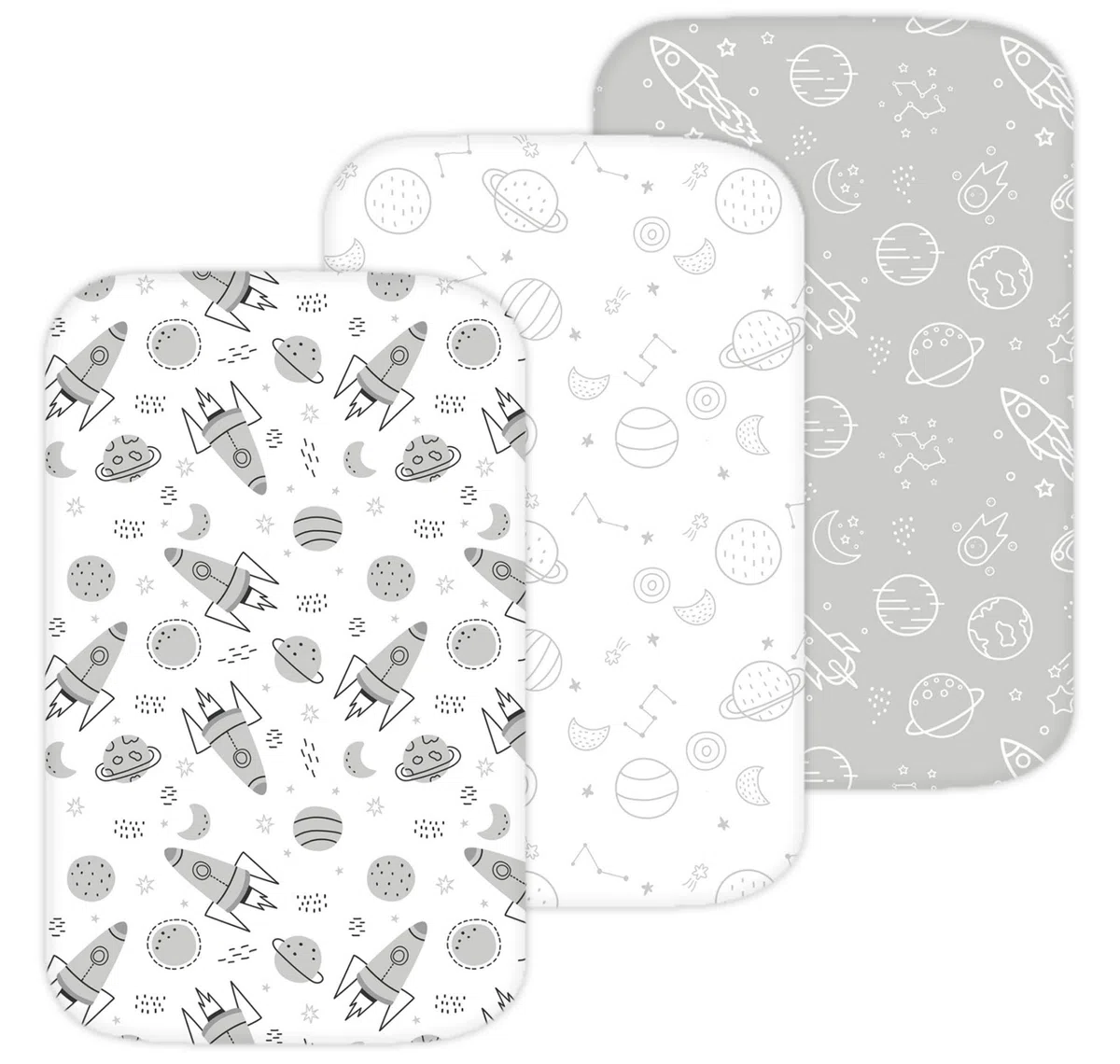 TansyPanda Draps de berceau rectangulaires de 83 x 50 cm, ajustement parfait sur les couffins rectangulaires comme Baby Delight, Dream On Me, Angelbliss, KoolerThings, Fodoss, BCOL, BabyBond et plus