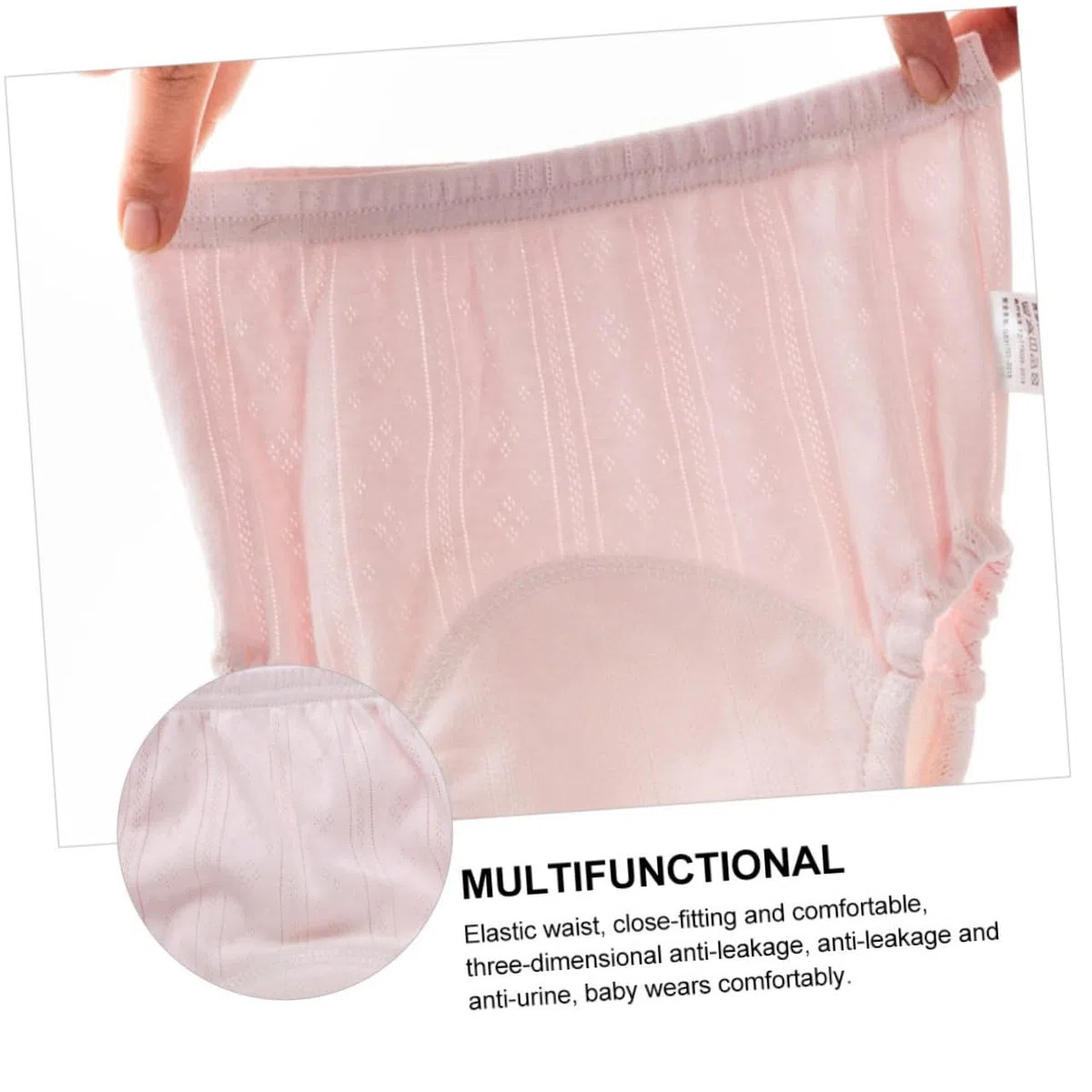 Culottes D'apprentissage Propreté en Coton Lot de 3 Taille Élastique et Protection Anti-fuite Couleur Aléatoire