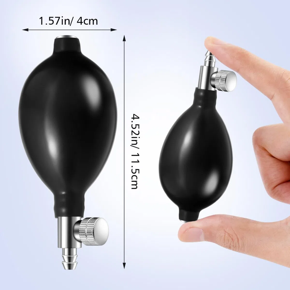 Ciieeo Lot De 2 Poires De Gonflage Pour Tensiomètre Manuels Avec Valve De Décompression Ampoules De Gonflage De Rechange Pour Usage Médical À Domicile