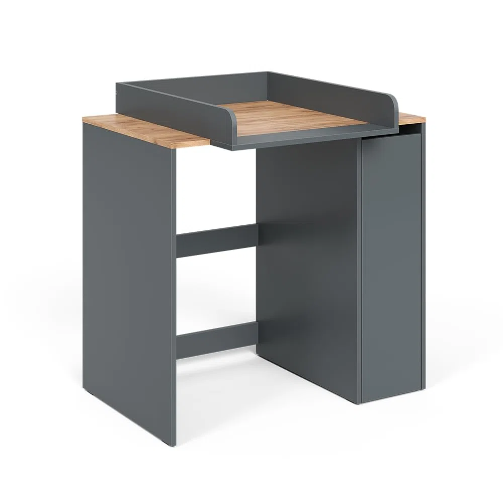 Vicco Armoire Machine à Laver Viktor, Anthracite/chêne doré, 93.6x88.2cm