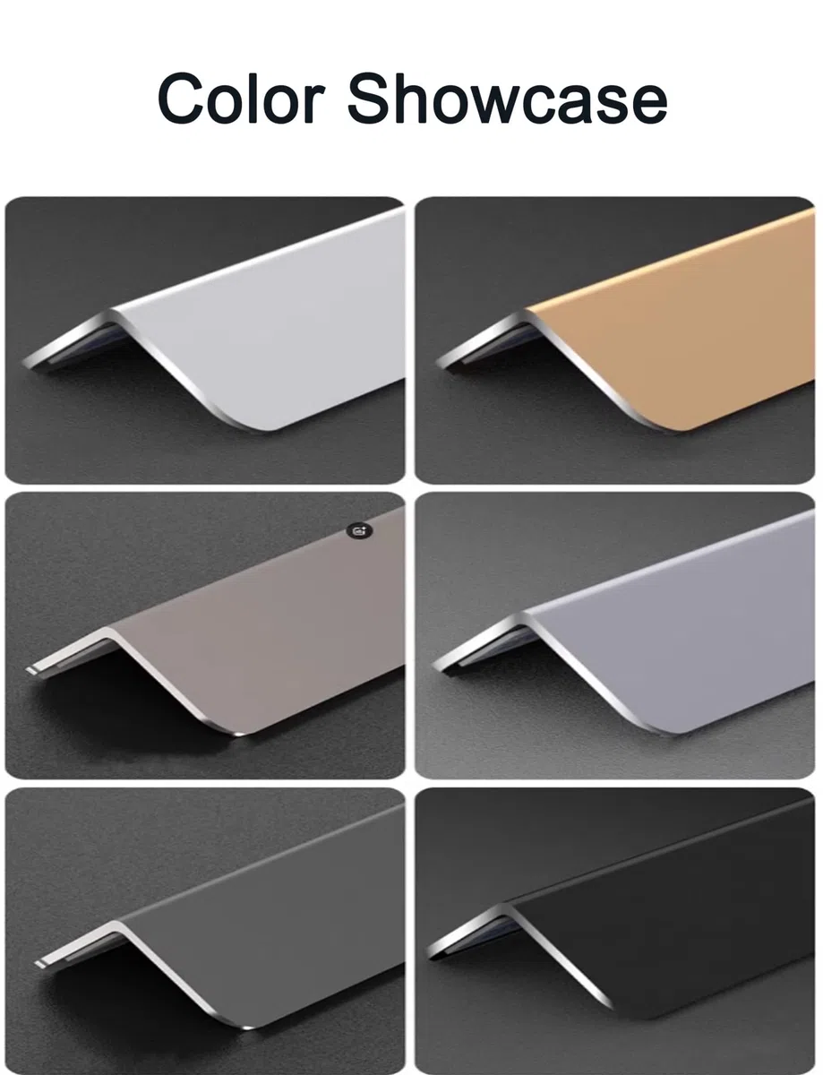 Protecteur d'angle en Alliage d'aluminium - 1,5 cm de Largeur, Support adhésif for Murs, Meubles et escaliers(Gold,270cm)