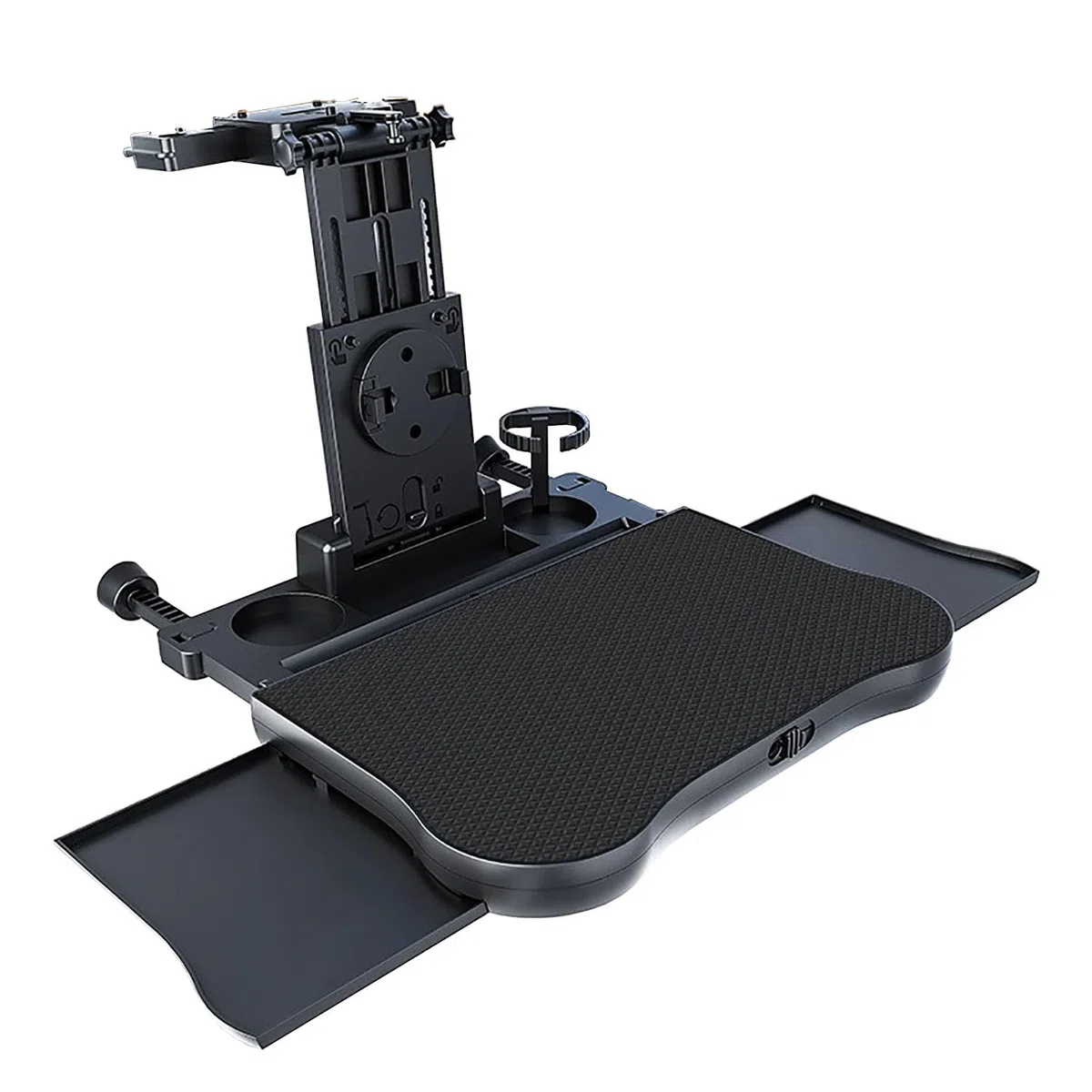 Plateau Pliable Dossier de Siège Voiture, Plateau de Voyage avec Porte-Gobelet Table de Plateau de Siège Arrière de Voiture avec Tapis Antidérapant