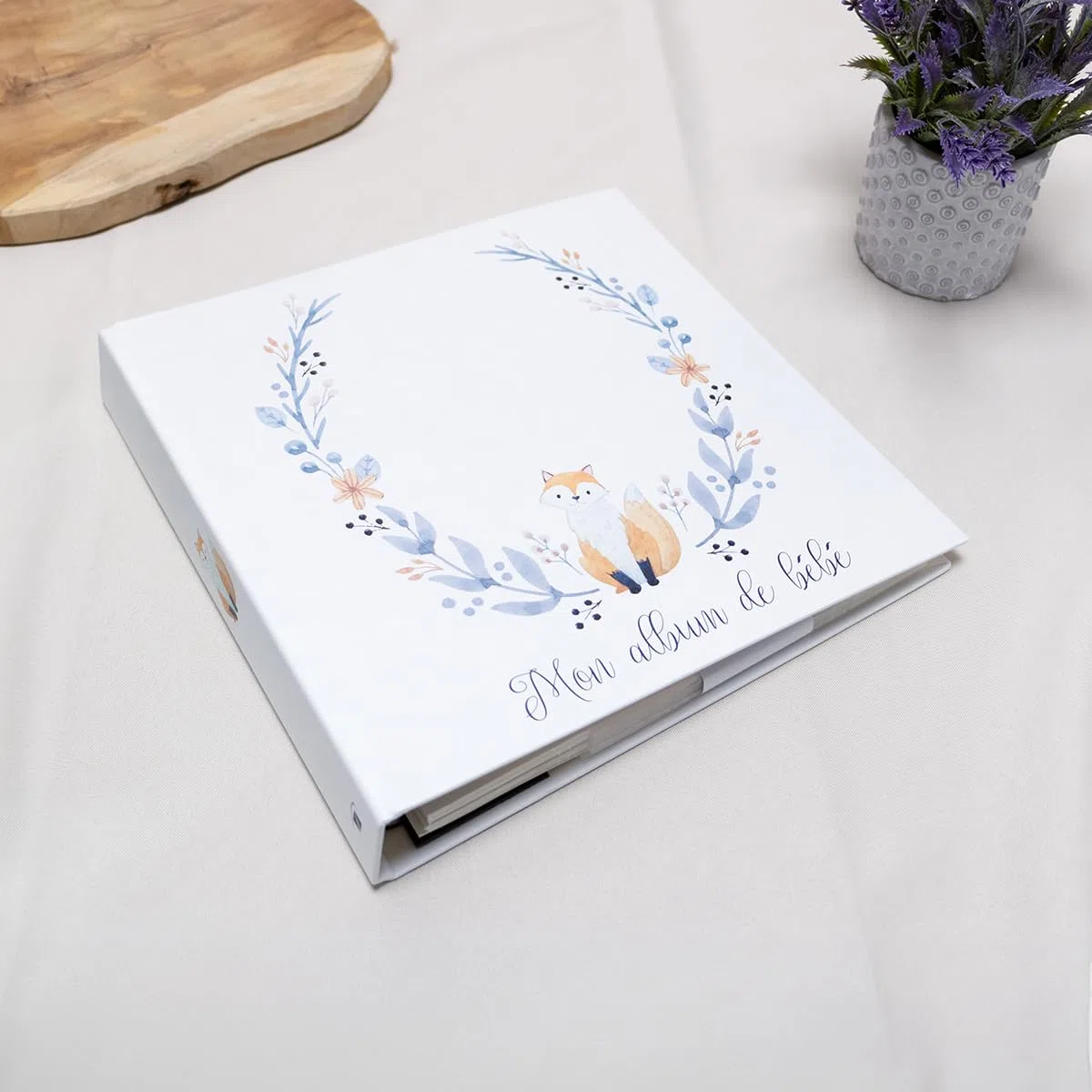 Album Photo pochettes Sasha renard 200 photos 10x15 cm Blanc Avec Espaces et 100 Pages pour Légender vos Souvenirs - Compatible 11,5x15 cm - Fabriqué en France
