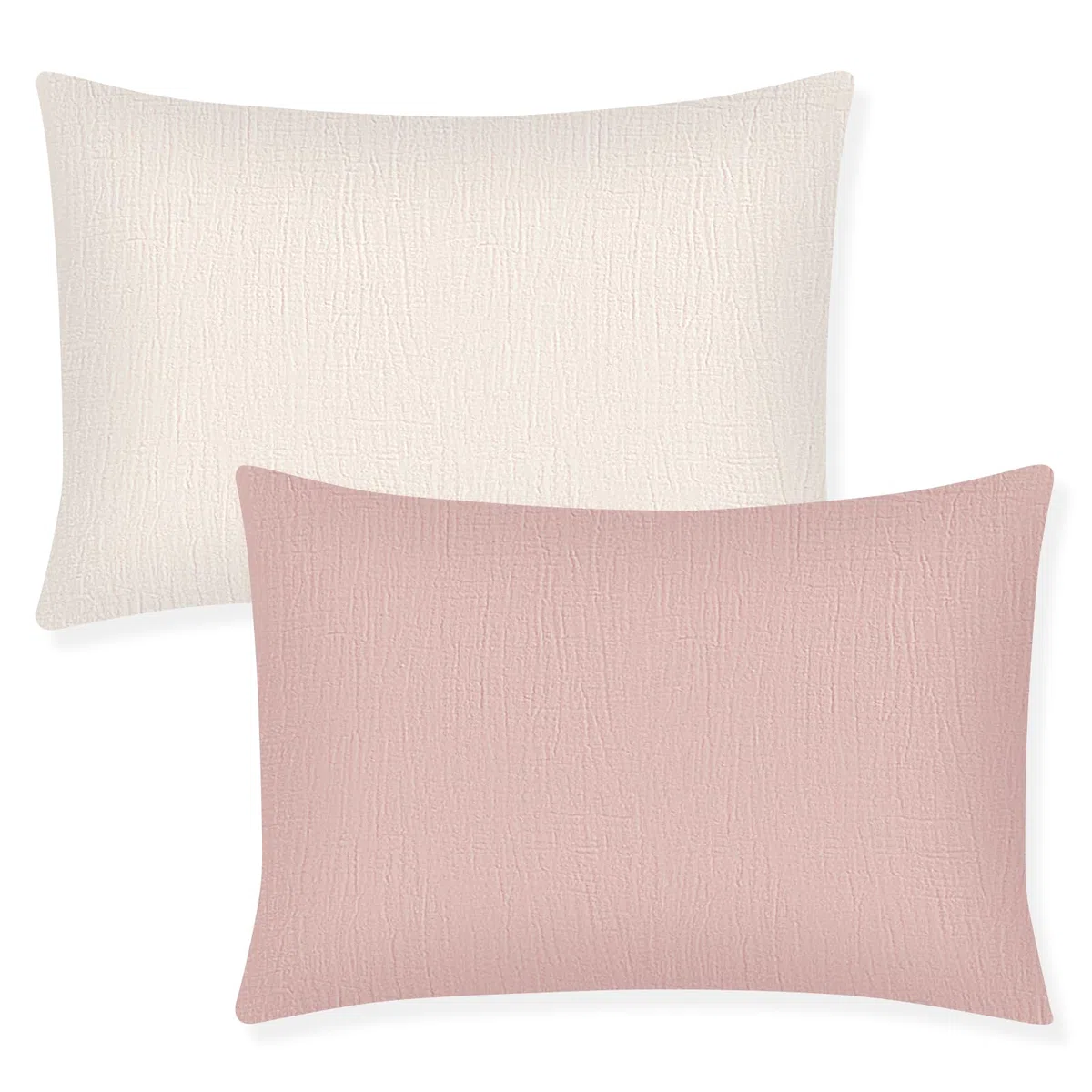 Winmany Taies d'oreiller en mousseline de coton pour tout-petits pour fille et garçon - Housse de coussin de voyage avec design enveloppe - Accessoires pour lit de bébé - Convient pour oreillers de 33