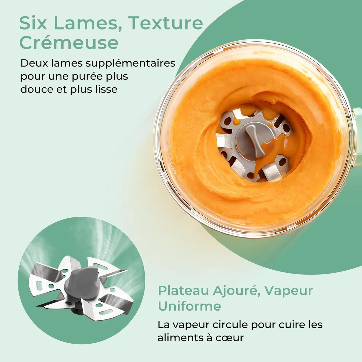 Momcozy AutoMeal Robot Cuiseur Bébé & Bloc Lavage