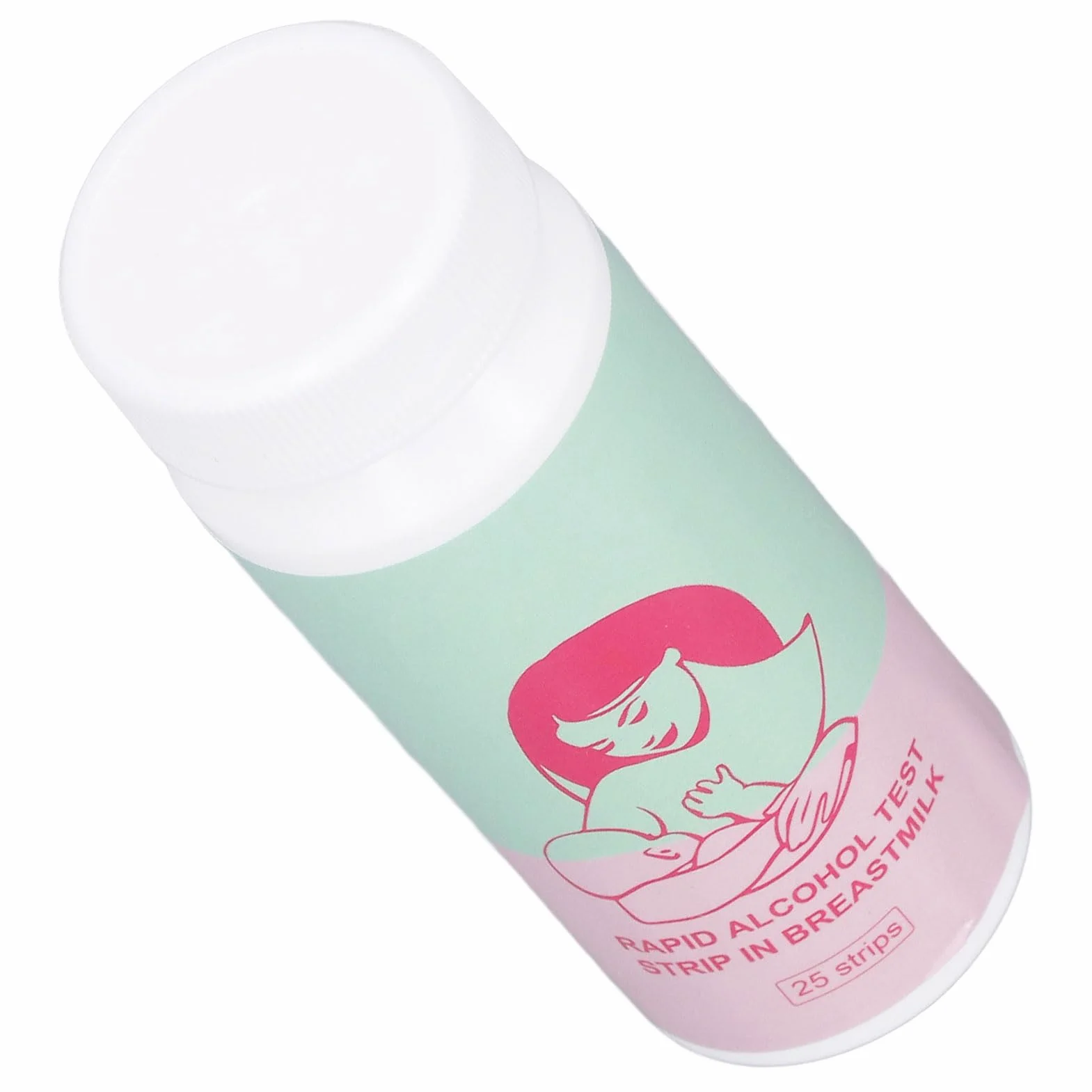 Bandelettes de Test de Lait Maternel Bandes de Détection Rapides et Précises du Lait Maternel avec Bouteille pour les Tests D'alcool Maternel