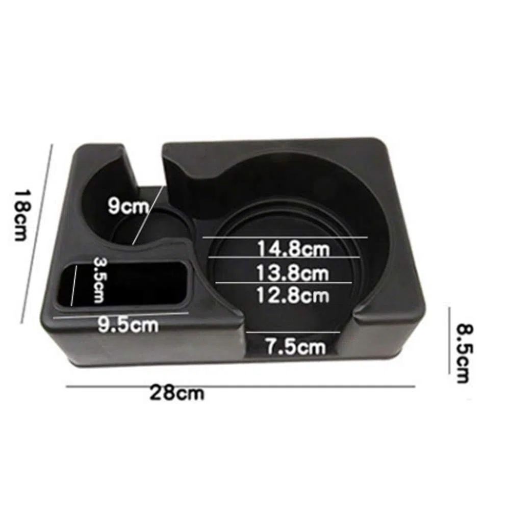 Porte-gobelet de Voiture Noir, Porte-gobelet de Voiture Portable Noir en Plastique, Porte-gobelet d'eau créatif