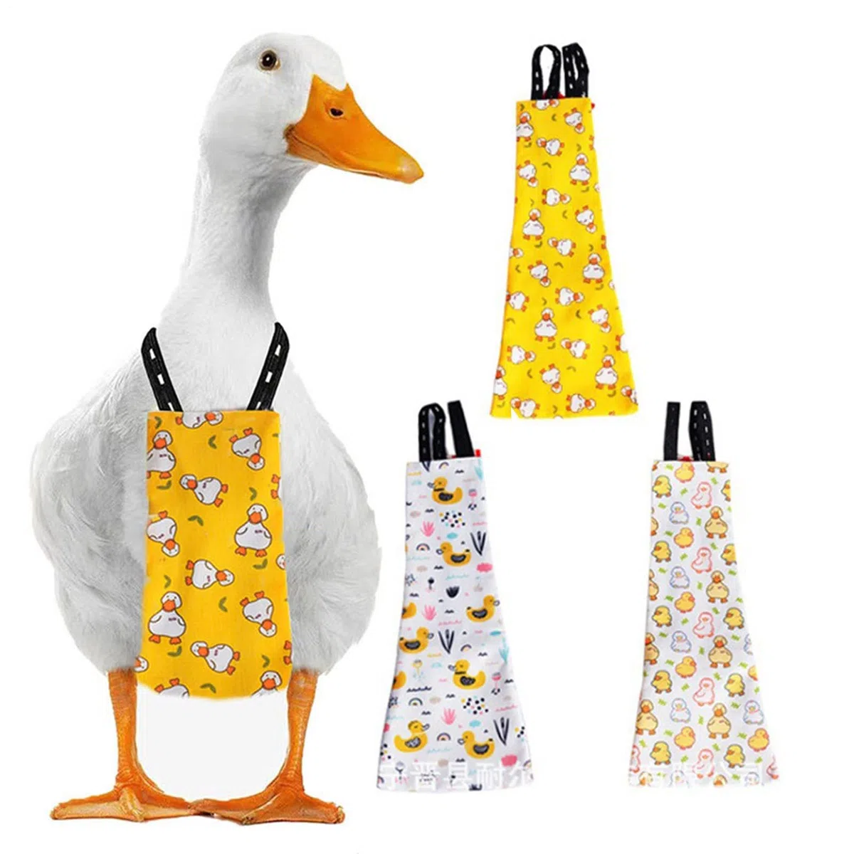 Couches De Canard, Tissu en Coton Respirant | Paquet De 3 Vêtements Réutilisables Et Lavables pour Animaux De Compagnie, Cette Couche Réglable Anti-Fuite pour Poule Empêche Les Taches D'urine sur Les