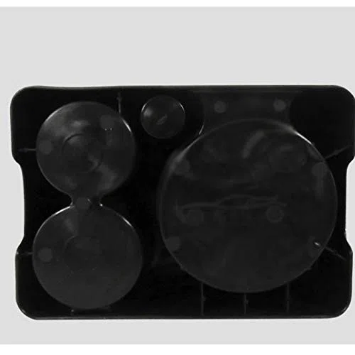 Porte-gobelet de Voiture Noir, Porte-gobelet de Voiture Portable Noir en Plastique, Porte-gobelet d'eau créatif