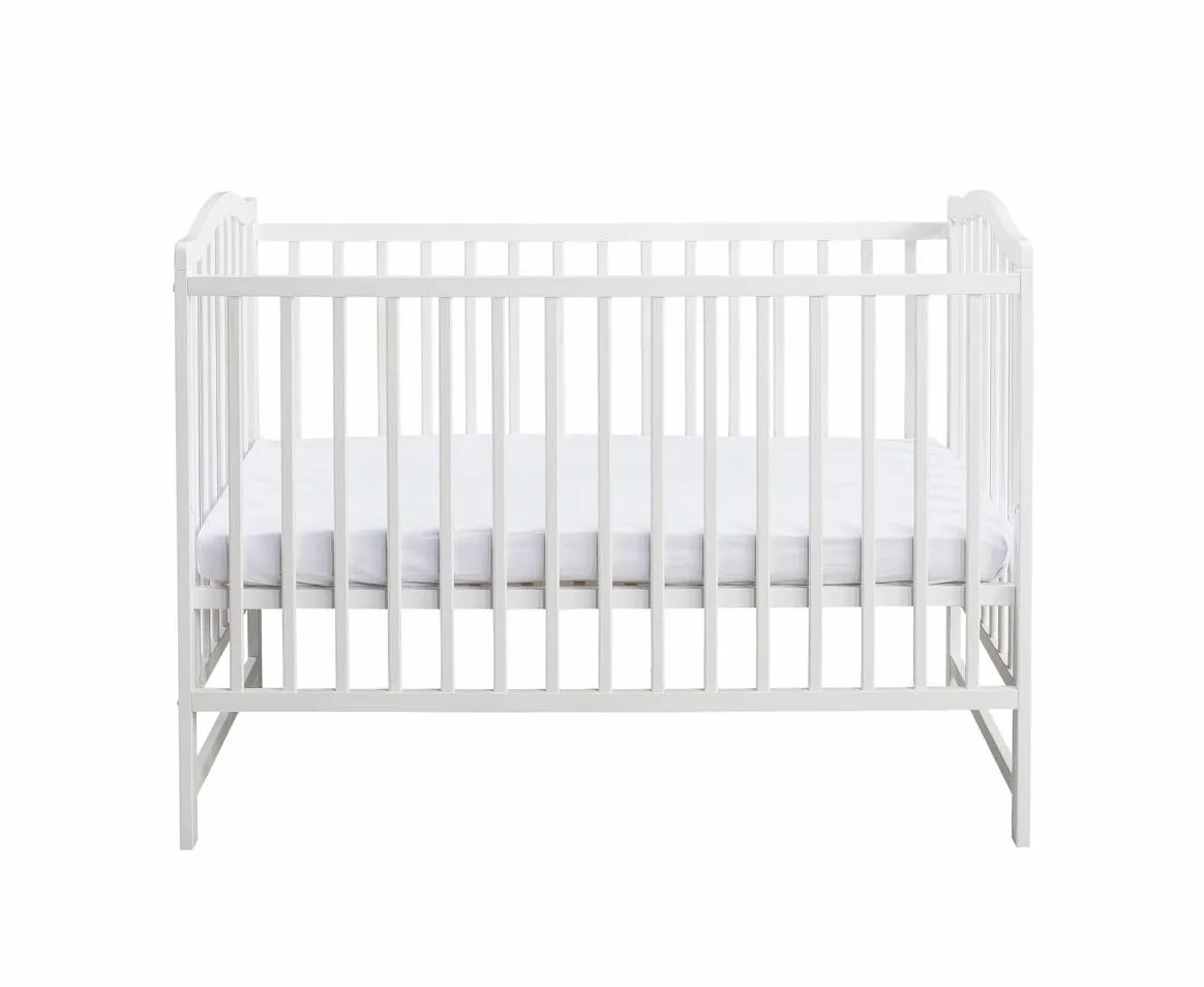 MS FACTORY Lit Enfant Paris 120x60 cm – Lit bébé réglable en Hauteur en Bois Massif – Lit à barreaux avec Vernis à Base d'eau sécurisé – Lit évolutif avec barreaux Amovibles
