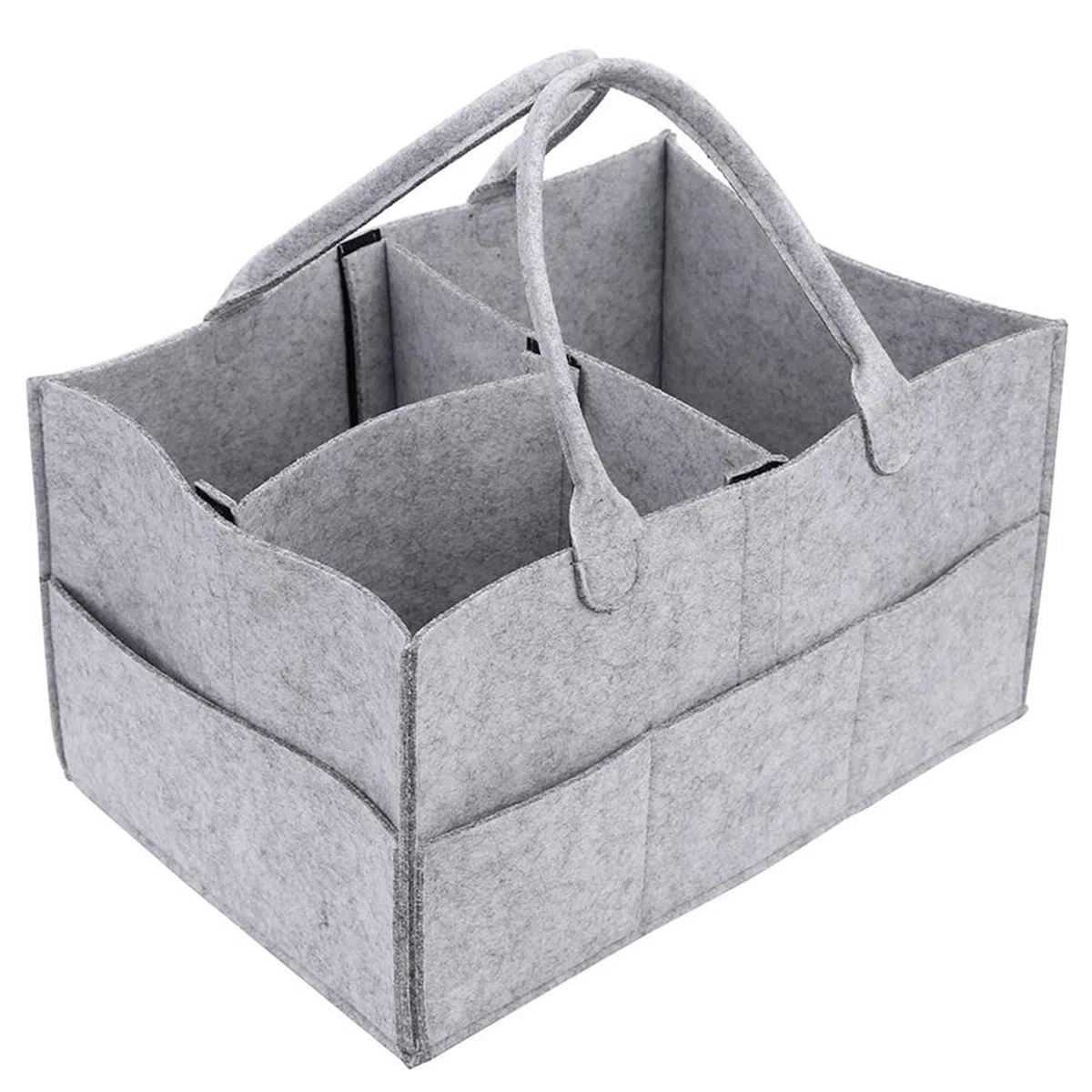 Organisateur de Couches pour Bébé en Feutre Panier de Rangement Portable de Luxe, Panier à Couches pour Lingettes -cadeau