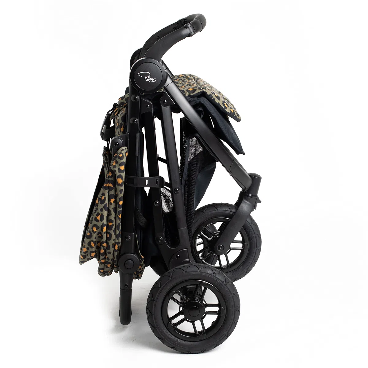 Roma Atlas 3 Wheel Pram - Khaki Leopard