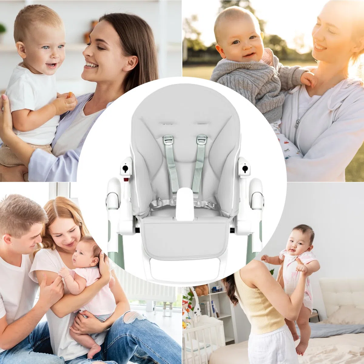 Housse de chaise haute pour enfant, coussin de chaise haute pour enfant - Housse de rembourrage confortable en cuir PU pour siège d'alimentation | Siège rembourré de pour fils