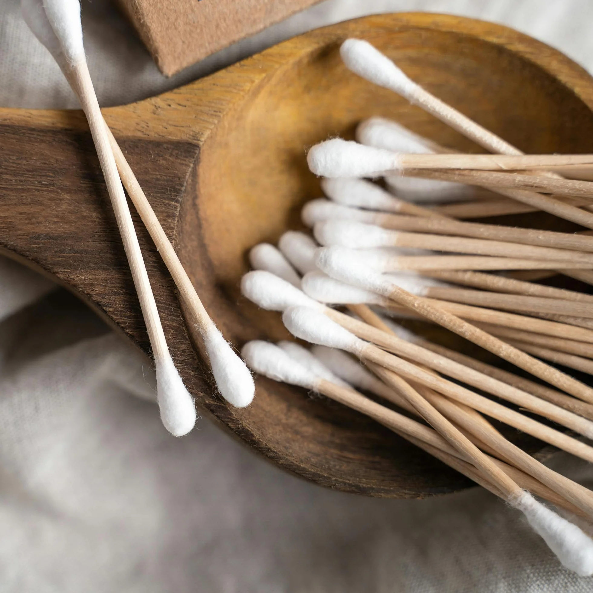 EcoSlurps 600 Cotons-tiges en bambou - biodégradable qips, swabs & tampons de coton (600, White)