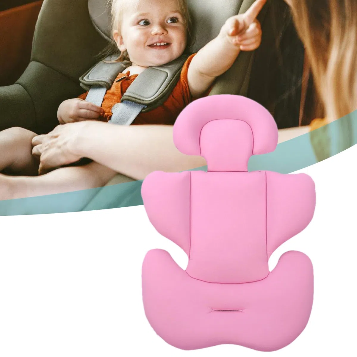 Coussin De Siège - Coussin Réducteur Poussette | Réducteur De Berceau roulant | Tapis Pour Siege Poussette Universelle | Support Voiture Bebe | Bébé Housse D’Été | Réducteur De Siège Auto Bébé