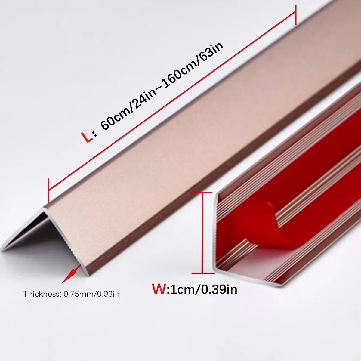 Protection d'angle polyvalente blanche L SD - Protection d'angle multifonction (multicolore 150 cm) - Idéal pour la maison et la sécurité des enfants.