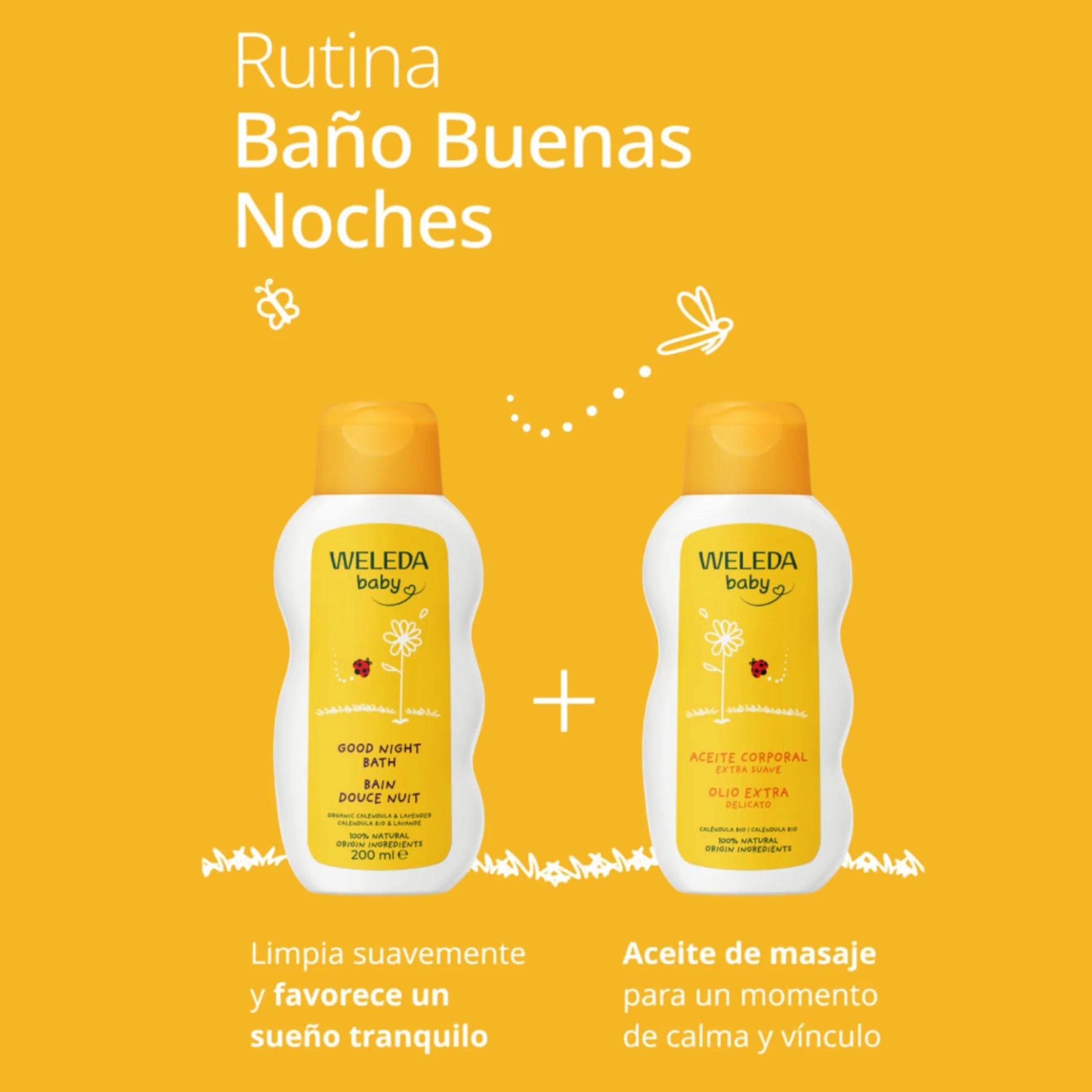 WELEDA Huile de Massage Douceur 200 ml Bio Vegan