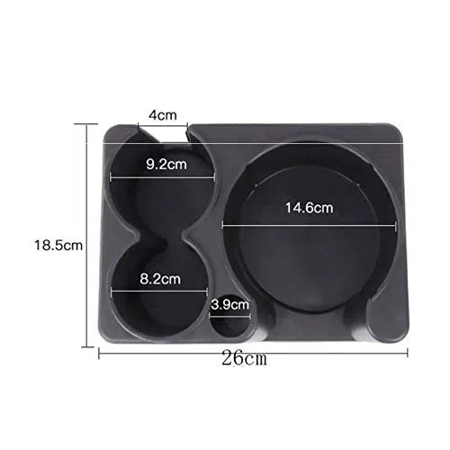 Porte-gobelet de Voiture Noir, Porte-gobelet de Voiture Portable Noir en Plastique, Porte-gobelet d'eau créatif
