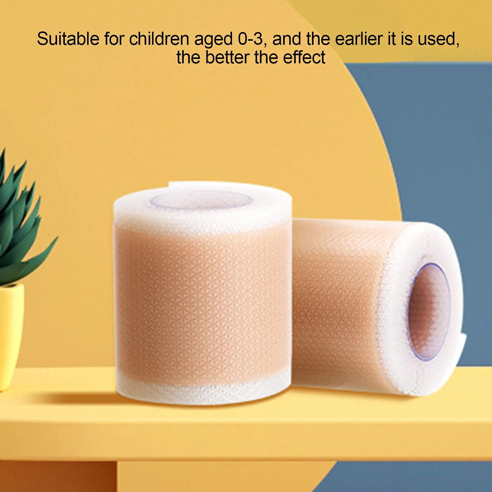 Correcteur d'oreille pour bébé, 4 x 50 cm, en silicone, pour nouveau-né, correcteur d'oreille, autocollant pour bébé, enfant, protubérance, 50 cm