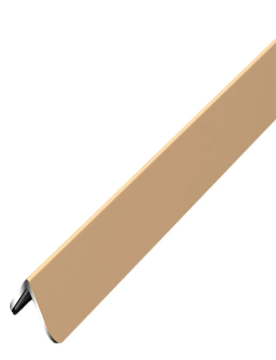 Protecteur d'angle en Alliage d'aluminium - 1,5 cm de Largeur, Support adhésif for Murs, Meubles et escaliers(Gold,270cm)