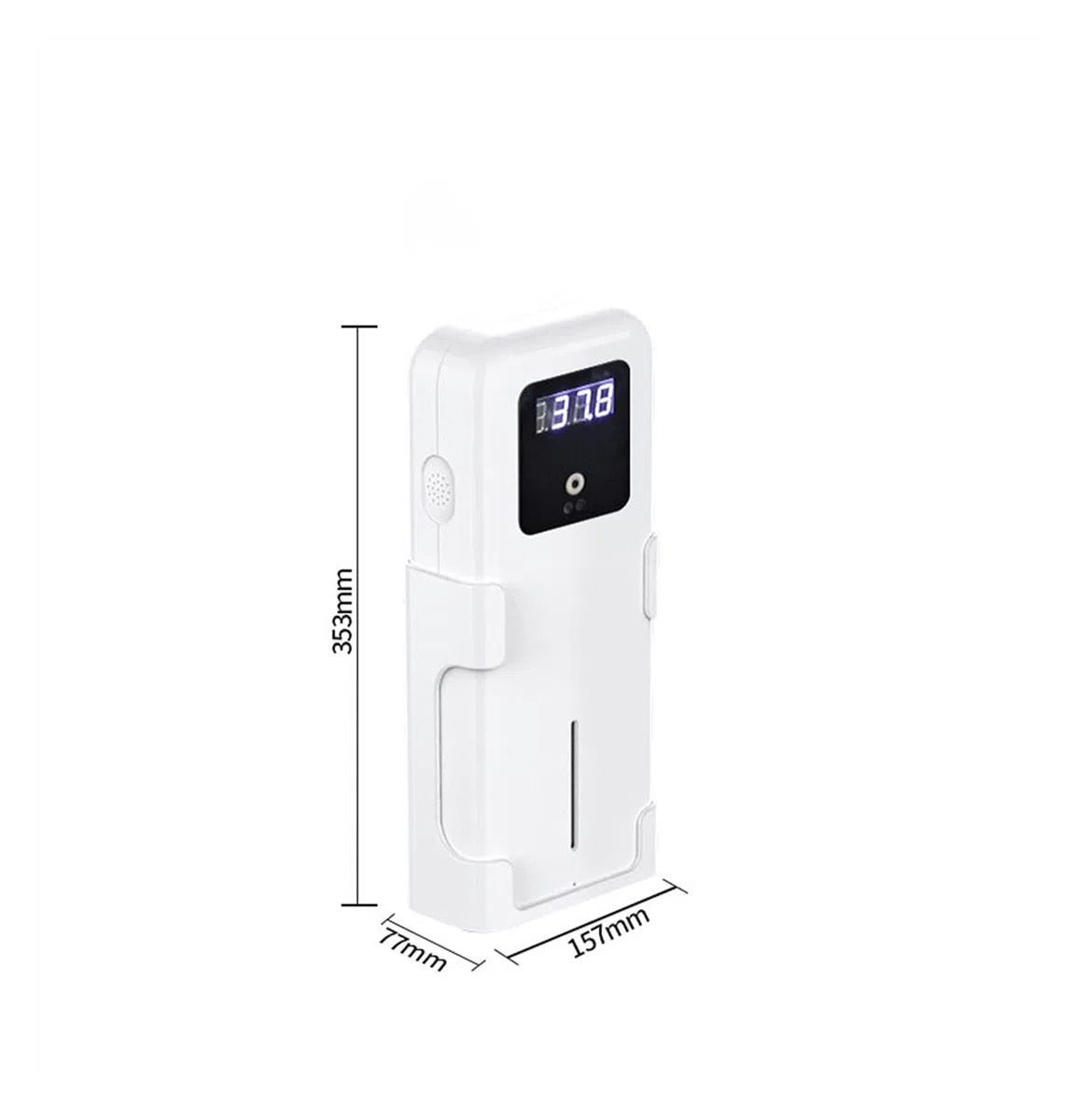 Thermomètre à induction sans contact, mesure automatique de la température à induction et désinfection sans nettoyage de la machine tout-en-un, plage de mesure 32~42.9 (℃), Convient à toutes sortes