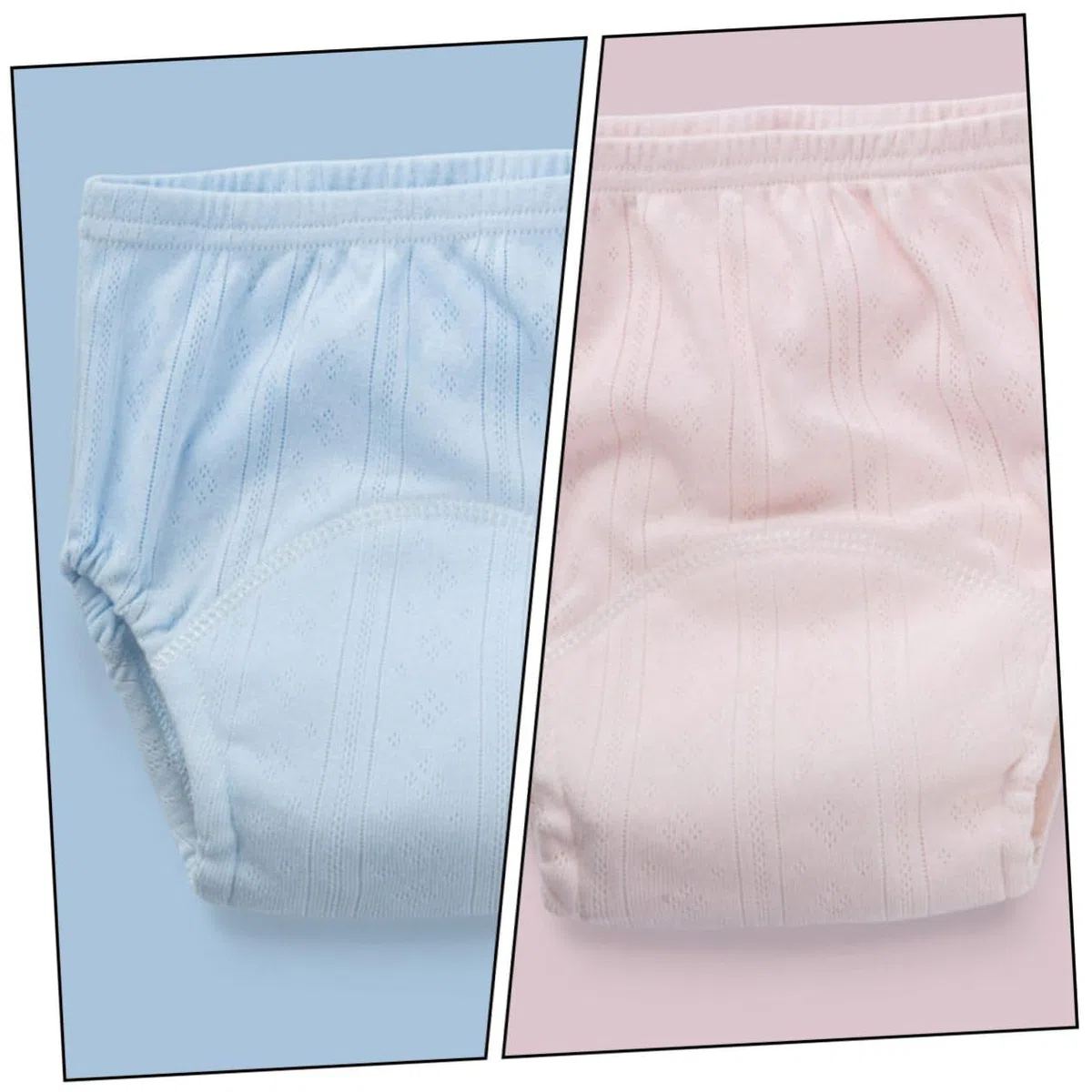Culottes D'apprentissage Propreté en Coton Lot de 3 Taille Élastique et Protection Anti-fuite Couleur Aléatoire