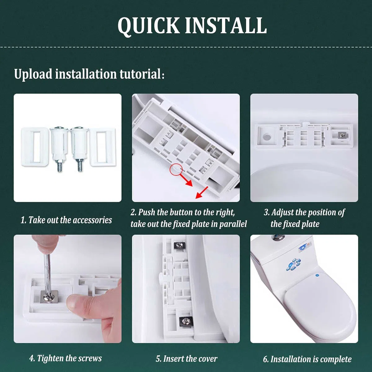 Siège de toilette à fermeture douce Siège de toilette allongé avec siège d'apprentissage de la propreté intégré, siège et housse for enfants, siège de toilette à fermeture lente, convient à la fois au