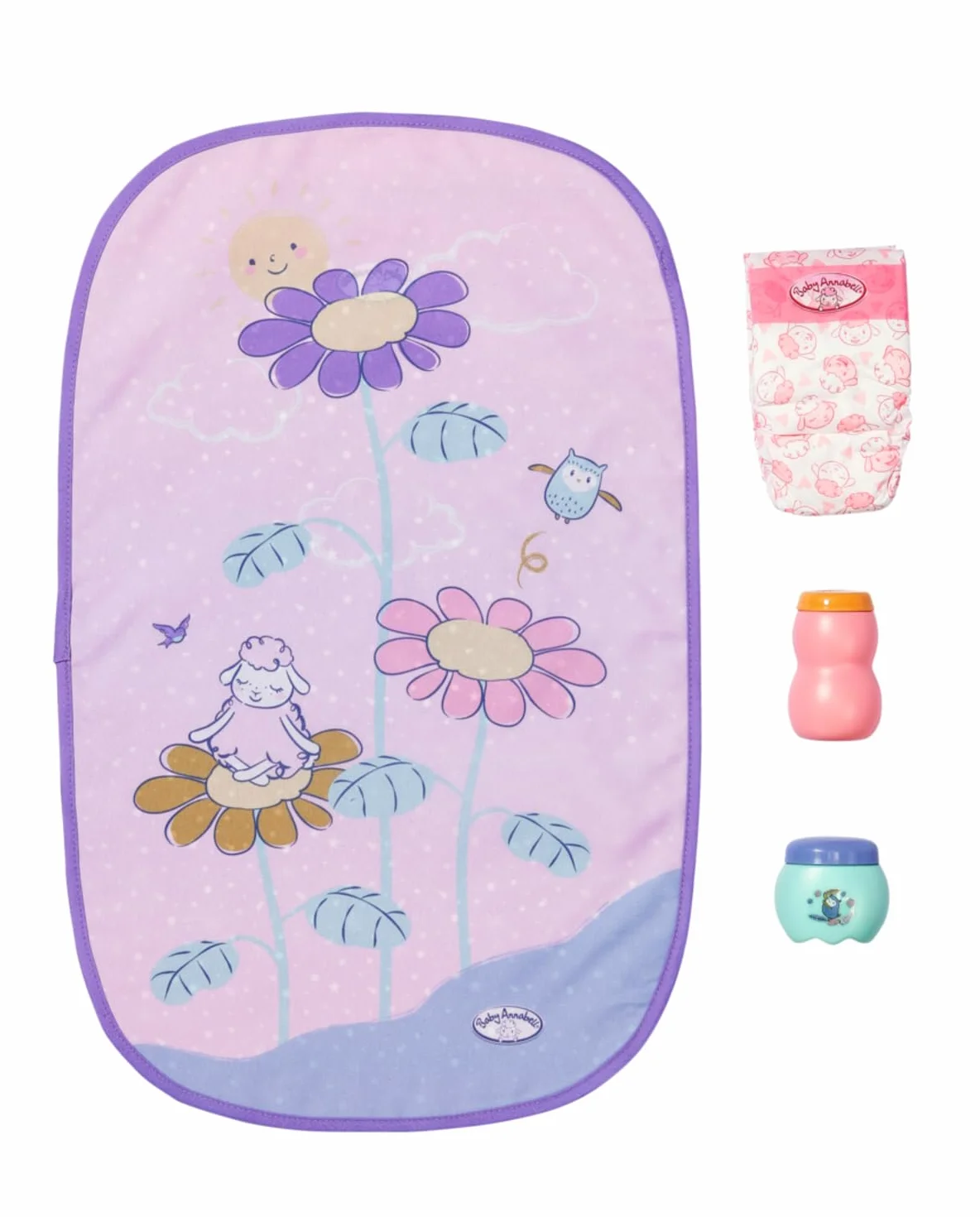 Baby Annabell Sac à Langer 707432 - Sac de Rangement avec Sangles pour Les Accessoires de 36 cm et 43 cm - Poupée Non comprise - 3 Ans +