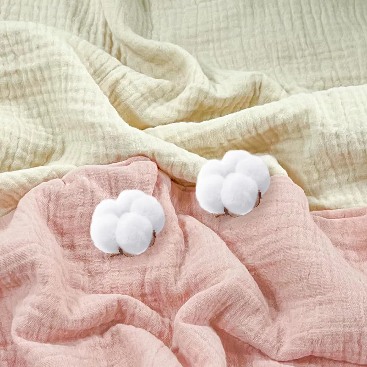 Winmany Taies d'oreiller en mousseline de coton pour tout-petits pour fille et garçon - Housse de coussin de voyage avec design enveloppe - Accessoires pour lit de bébé - Convient pour oreillers de 33