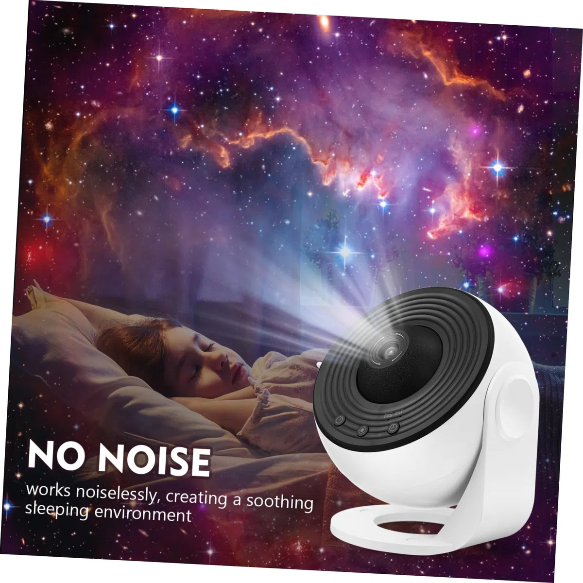SHINEOFI Projecteur Espace Galaxie Blanc 1 Set, ABS Pc, 12 Films